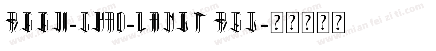 REEJI-CHAO-LangT Reg字体转换